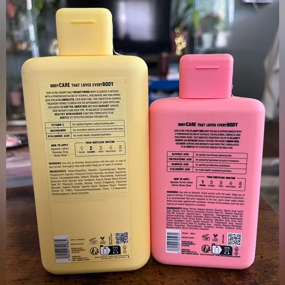 Isle of Paradise Body Cleanser and Polish bundle- Yellow and Pink - Picture 2 of 2